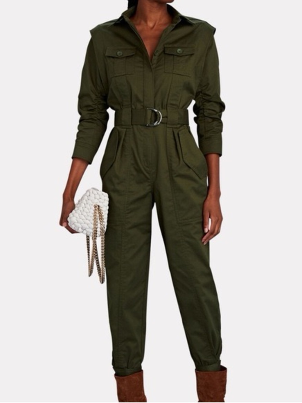 Derek Lam Crosby Green Jumpsuit size 2